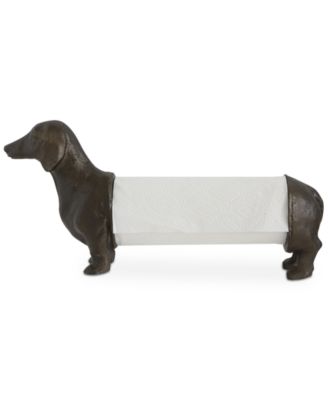 3R Studio - Resin with Metal Bar Dog Paper Towel Holder