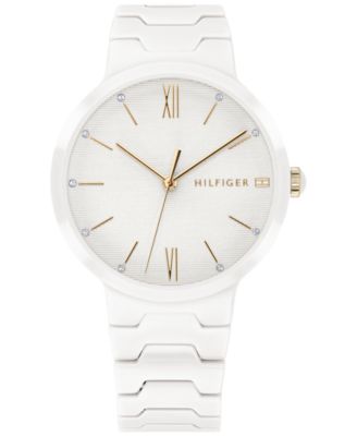 Tommy Hilfiger - Women's White Ceramic Bracelet Watch 36mm