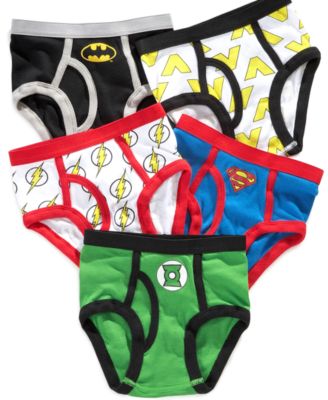 DC Comics - Kids Underwear, Boys 5 Pack Briefs