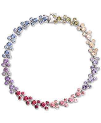 Disney - Cubic Zirconia Mickey Mouse Tennis Bracelet in Sterling Silver