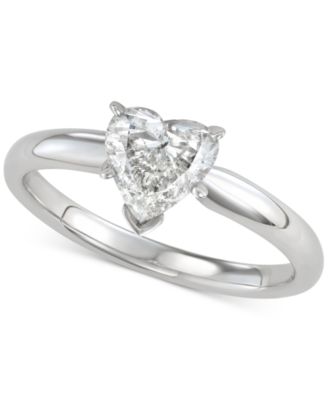 Macy's - Diamond Heart-Cut Solitaire Engagement Ring (1 ct. t.w.)