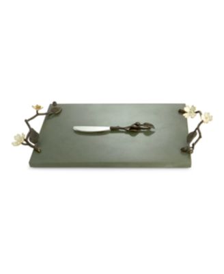 Michael Aram - Dogwood Cheese Board w/ Knife