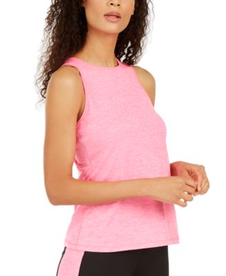 ID Ideology - Heathered Keyhole-Back Tank Top