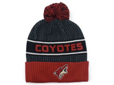 Authentic NHL Headwear - Arizona Coyotes 2020 Locker Room Pom Knit Hat Hat
