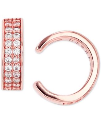 Macy's - Cubic Zirconia Double Row Ear Cuffs