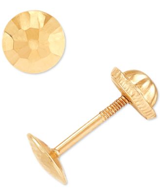 Macy's - Children's Flat Ball Stud Earrings in 14k Gold