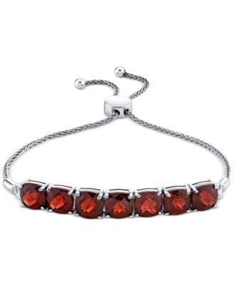 Macy's - Rhodolite Garnet Bolo Bracelet (2-7/8 ct. t.w.) in Sterling Silver