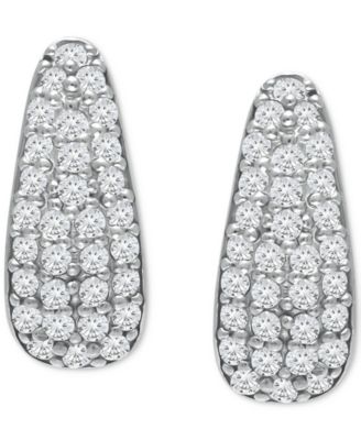 Giani Bernini - Cubic Zirconia Pav&eacute; Huggie Hoop Earrings