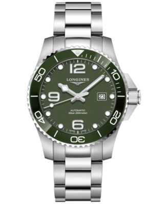 Longines - Men's Swiss Automatic Silver-Tone Stainless Steel Bracelet Watch 43mm