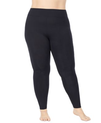 Cuddl Duds - Plus Size Softwear with Stretch High-Waist Leggings