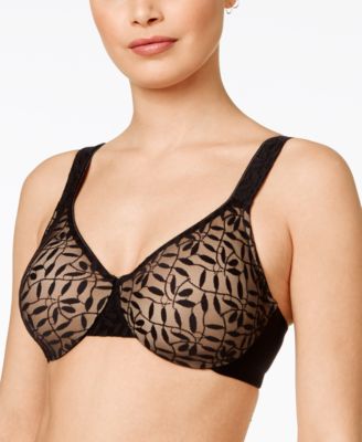 Olga - Sheer Leaves Minimizer Bra 35519