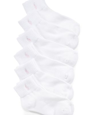 Ralph Lauren - Girls' and Little Girls' Socks 6 Pack