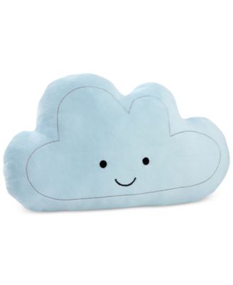 NoJo - Happy Little Clouds Embroidered Plush Decorative Pillow