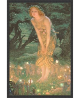 Amanti Art - Midsummer Eve by Edward Robert Hughes- 25x37 Framed Art Print