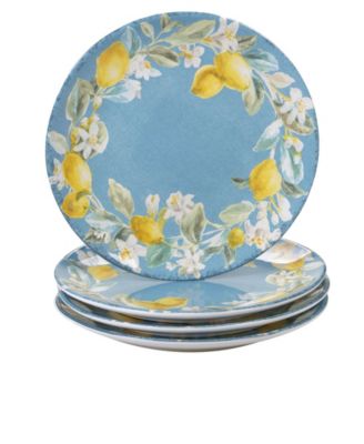 Certified International - Citron 4-Pc. Dinner Plates