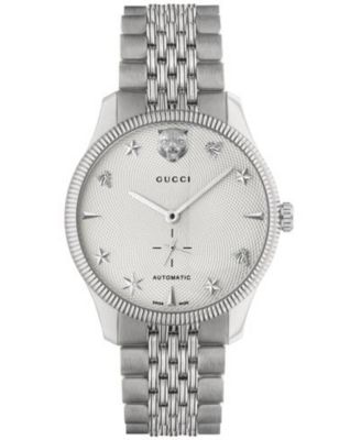 Gucci - Men's Swiss Automatic G-Timeless Stainless Steel Bracelet Watch 40mm