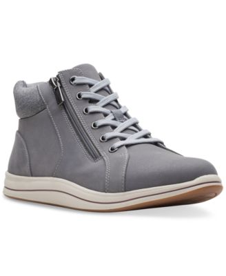 Clarks - Women's Breeze Glide Lace-Up Zip Sneakers