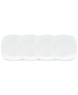 Noritake - Navy-On-Navy Swirl Collection 4-Pc. Square Appetizer Plates
