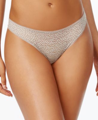 DKNY - Modern Lace Satin-Trim Thong DK5013