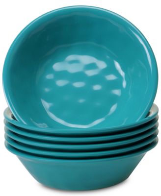 Certified International - Teal Set of 6 All-Purpose Bowls