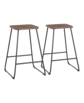 Lumisource - Zac Counter Stool, Quick Ship (Set of 2)