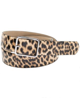 INC International Concepts - INC Animal Print Panel Belt, Created for Macy's