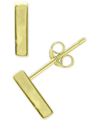 Giani Bernini - Polished Bar Stud Earrings in 18k Gold-Plated Sterling Silver or Sterling Silver