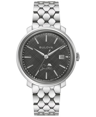 Bulova - Men's Frank Sinatra Stainless Steel Bracelet Watch 32mm