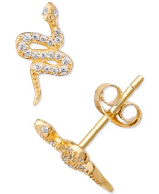 Giani Bernini - Cubic Zirconia Snake Stud Earrings