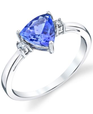 Macy's - Tanzanite (1-1/4 ct. t.w.) & Diamond (1/20 ct. t.w.) Ring in 14k White Gold
