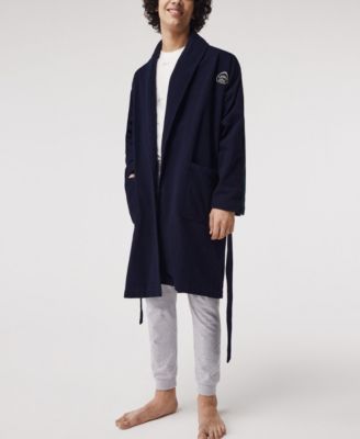 Lacoste - Men's Sport-Inspired Textured Badges Cotton Pique Bathrobe