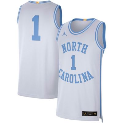 Jordan - Men's #1 North Carolina Tar Heels Retro Limited Jersey