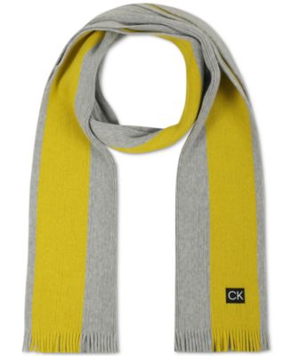 Calvin Klein - Men's Thick Side Stripe Logo Scarf