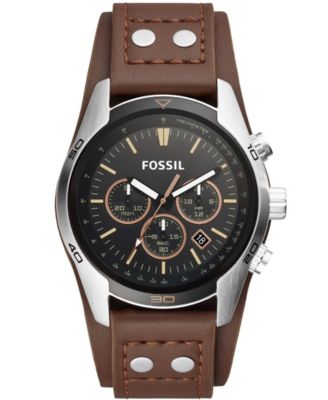 Fossil - Men's Coachman Brown Leather Watch CH2891