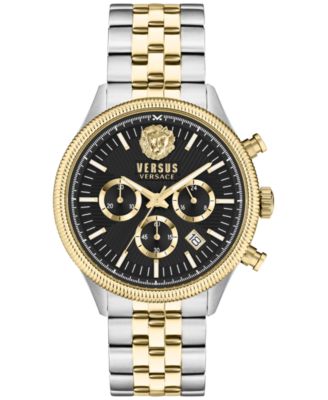 Versus Versace - Men's Chronograph Colonne Ion Plated Stainless Steel Bracelet Watch 44mm