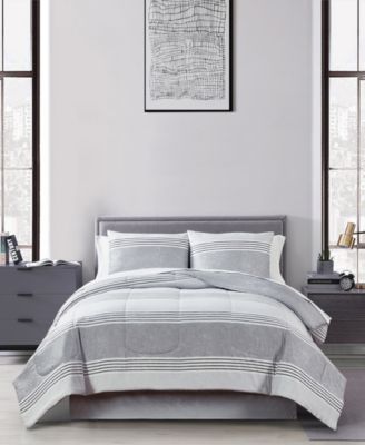 Keeco - Douglas Stripe 8-Pc. Comforter Set
