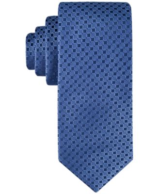 Calvin Klein - Men's Checkered Geo-Print Tie