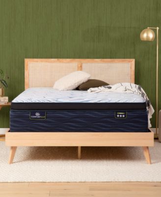 Serta - iComfortECO™ Q35LTX Quilted Hybrid 16" Plush Pillow Top Mattress, Full