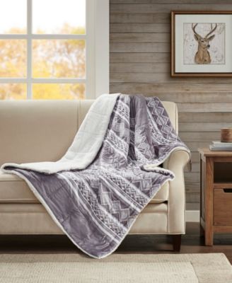Woolrich - Anderson Faux-Fur 50" x 70" Printed Down-Alternative Throw