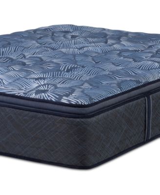 Serta - Perfect Sleeper Cobalt Calm 14" Medium Pillow Top Mattress Set, Queen