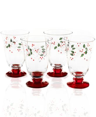 Pfaltzgraff - Set of 4 Winterberry Water Goblets