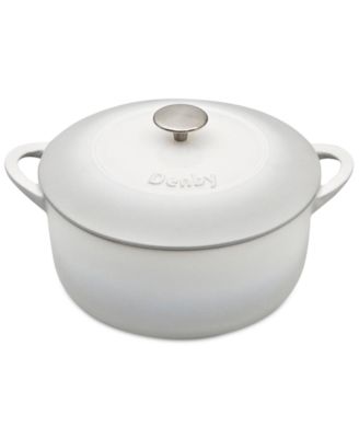 Denby - Natural Canvas Cast Iron 2-Pc. Round Covered Casserole