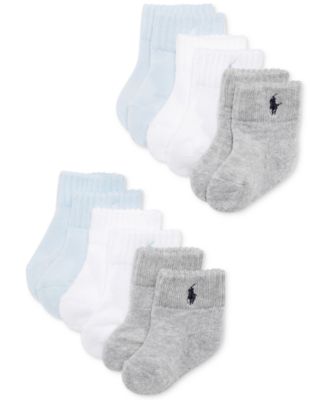 Polo Ralph Lauren - Kids Socks, Boys Quarter Length Socks 6 Pack