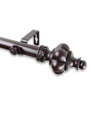 Rod Desyne - Terra Curtain Rod 1 inch dia 160-240 inch - Mahogany