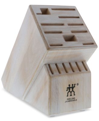 Zwilling - J.A. Henckels Twin Rustic White Wood 16-Slot Block