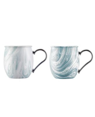 Cambridge - Blue Marble Moscow Mule Mug, Set of 2