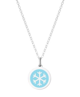 Auburn Jewelry - Mini Snowflake Necklace in Sterling Silver