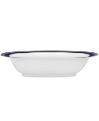 Noritake - Odessa Cobalt Platinum Oval Vegetable Bowl, 24 Oz.