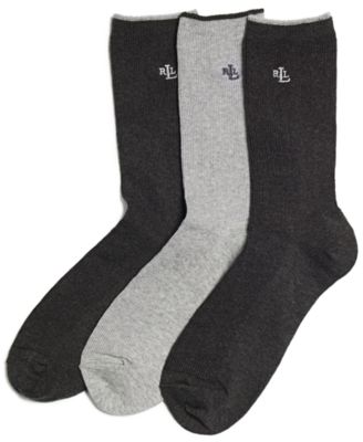 Lauren Ralph Lauren - Ribbed Cotton Trouser 3 Pack Socks