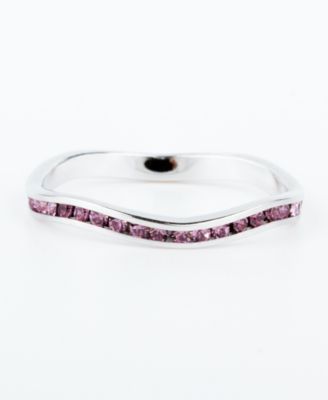 Macy's - Swarovski Crystal Stackable ring in Sterling Silver